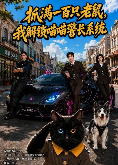 抓满一百只老鼠，我解锁喵喵警长系统